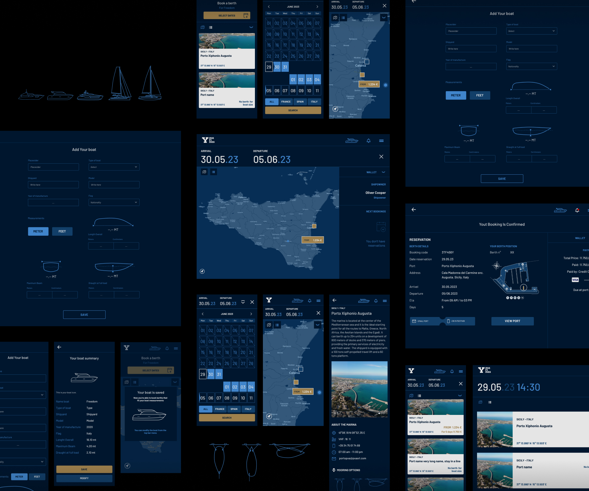 Gallery Interface design dell'app