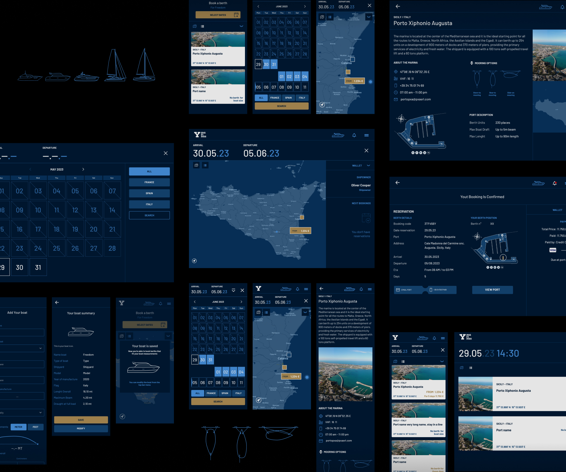 Gallery Interface design dell'app